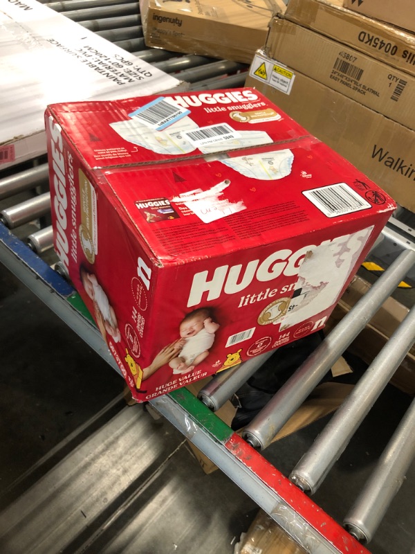 Photo 1 of Huggies Newborn Diapers, Little Snugglers Newborn Diapers, Size Newborn (up to 10 lbs), 144 Count

