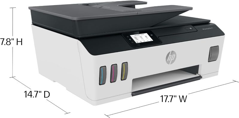 Photo 1 of HP Smart -Tank Plus 651 Wireless All-in-One Ink -Tank Printer, up to 2 Years of Ink in Bottles, Auto Document Feeder, Mobile Print, Scan, Copy, Works with Alexa (7XV38A)
