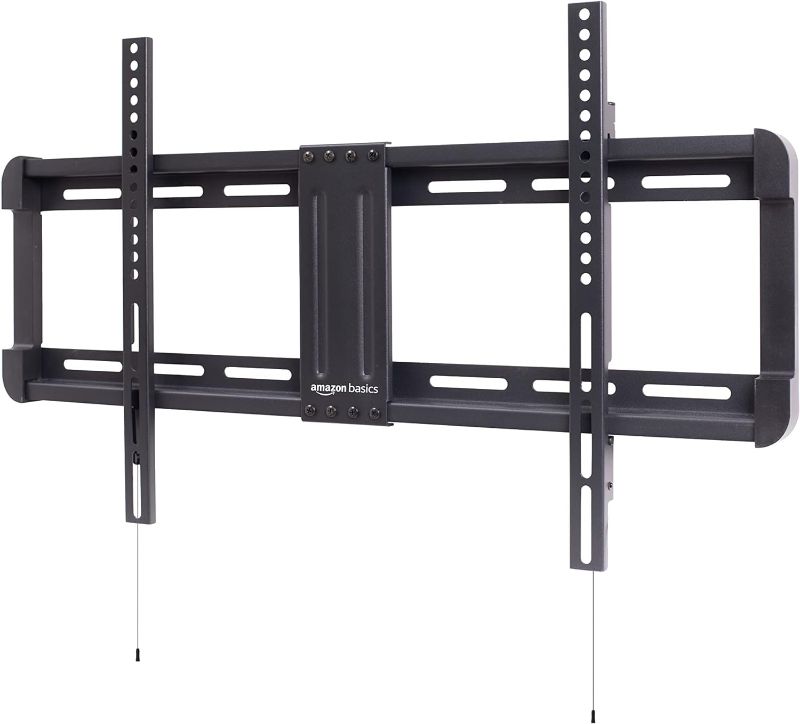 Photo 1 of ***** FOR PARTS**** Amazon Basics Low Profile TV Wall Mount with Horizontal Post Installation Leveling for 32-Inch to 86-Inch TVs, Black
