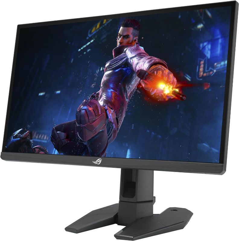 Photo 1 of ASUS ROG Swift Pro PG248QP NVIDIA G-SYNC esports gaming monitor -24.1-inch FHD, 540 Hz (OC), Esports-TN panel, NVIDIA Reflex Analyzer, ULMB 2, adjustable base, ESS codec, DisplayHDR400, 3year warranty ***USED****LINE DOWN THE MIDDLE OF THE SCREEN*** MONIT