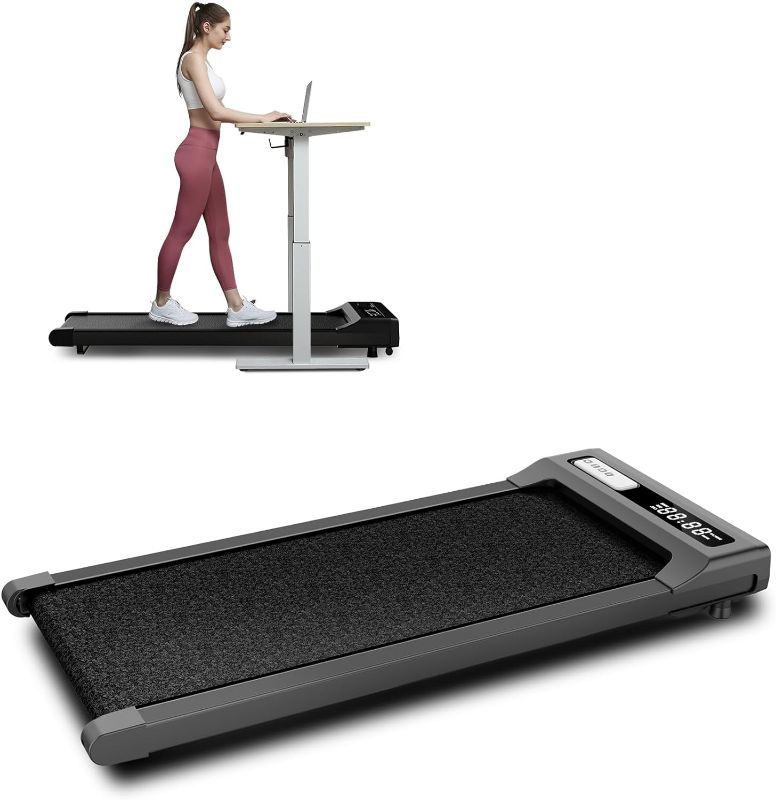 Photo 1 of *** MAJOR DAMAGED***
VIPLAT Walking Pad Treadmill Under Desk, Portable Compact Desk Treadmill for WFH,2.5HP Walking Jogging Running Machine with Remote Control.(No mat)