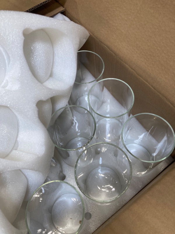 Photo 3 of 24 Pack Glass Cylinder Vases Bulk, Clear Flower Vase, Floating Candle Holders Vases for Table Centerpiece Wedding Home Decorations(8 x 4 Inch)