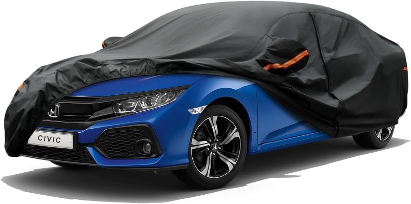 Photo 1 of ***not exact***
Kayme 7 Layers Car Cover Custom Fit for Honda Civic Sedan/Coupe (1991-2024) Waterproof All Weather for Automobiles, Outdoor Full Cover Rain Sun UV Protection with Zipper Cotton/Black
