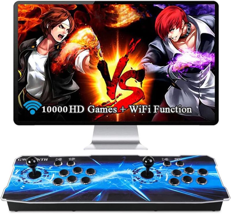 Photo 1 of GWALSNTH 3D Pandora Box 18S Pro Arcade Games Console, 10000 in 1 HD Video Games Machine,Plug and Play Games at Home,WiFi Function to Add More Games
