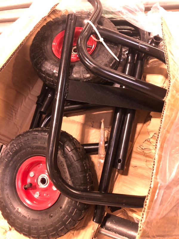 Photo 1 of (GG) Firewood Carrier Wood Mover Log Hauler Fire Rack Caddy Cart Dolly Rolling