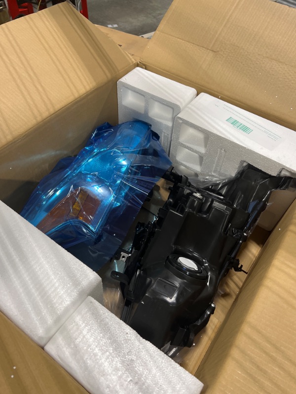 Photo 1 of Headlight Assembly for 2010 2011 2012 2013 2014 Subaru Legacy/Outback Chrome Housing Clear Reflector Driver and Passenger Side Headlamp