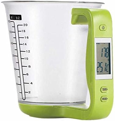 Photo 1 of 1Pcs Digital kitchen Electronic Measuring Cup Scale Household Jug Scales with LCD Display Temp Measurement 16x12.5x13.5cm (green)
