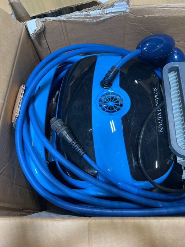 Photo 4 of Dolphin Nautilus CC Plus Robotic Pool Vacuum Cleaner with Wi-Fi Control — Wall Climbing Capability  — Top Load Filters for Easy Maintenance — Ideal for Above/In-Ground Pools up to 50 FT in Length Nautilus CC Plus IOT***USED**** ***FOR PARTS ONLY - ALL SAL