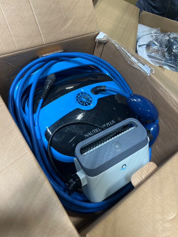 Photo 3 of Dolphin Nautilus CC Plus Robotic Pool Vacuum Cleaner with Wi-Fi Control — Wall Climbing Capability  — Top Load Filters for Easy Maintenance — Ideal for Above/In-Ground Pools up to 50 FT in Length Nautilus CC Plus IOT***USED**** ***FOR PARTS ONLY - ALL SAL