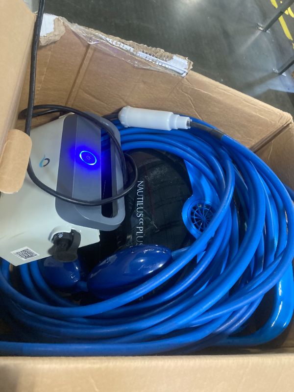 Photo 5 of Dolphin Nautilus CC Plus Robotic Pool Vacuum Cleaner with Wi-Fi Control — Wall Climbing Capability  — Top Load Filters for Easy Maintenance — Ideal for Above/In-Ground Pools up to 50 FT in Length Nautilus CC Plus IOT***USED**** ***FOR PARTS ONLY - ALL SAL