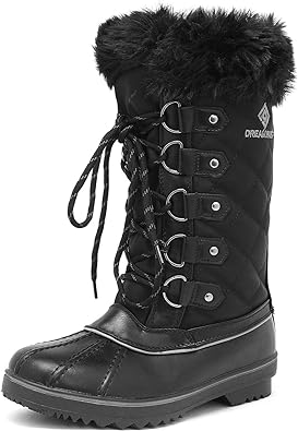 Photo 1 of DREAM PAIRS Women's River_1 Mid Calf Waterproof Winter Snow Boots
