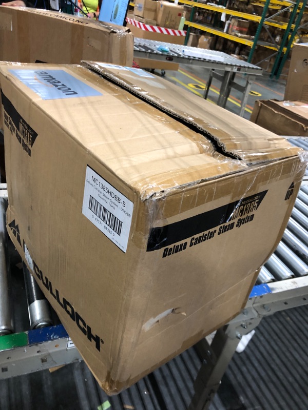 Photo 1 of **FOR PARTS ONLY** McCulloch MC1385 Deluxe Canister Steam Cleaner with 23 Accessories, Chemical-Free Pressurized Cleaning for Most Floors, Counters, Appliances, Windows, Autos, and More, 1-(Pack), Black