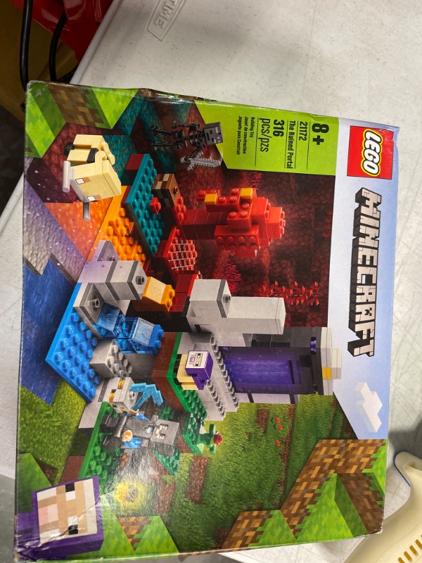 Photo 2 of LEGO Minecraft The Ruined Portal 21172 Building Toy Set for Kids, Boys, and Girls Ages 8+ (316 Pieces)