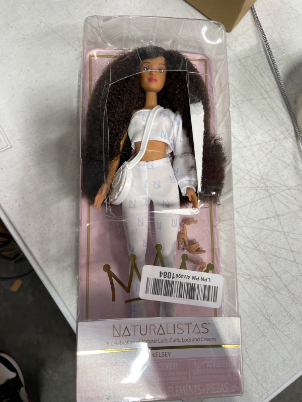 Photo 2 of Just Play Naturalistas 11.5-inch Fashion Doll and Accessories Kelsey, 4B Textured Hair, Light Brown Skin Tone Designed and Developed by Purpose Toys