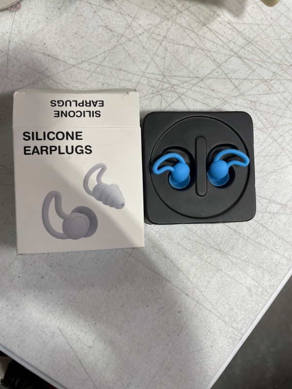 Photo 2 of Ear Plugs for Sleeping Noise Cancelling-Reusable Silicone Ear Plugs, Reusable Washable Earplugs for Sleeping, Work, Study, Snoring,Concerts and Hearing Protection