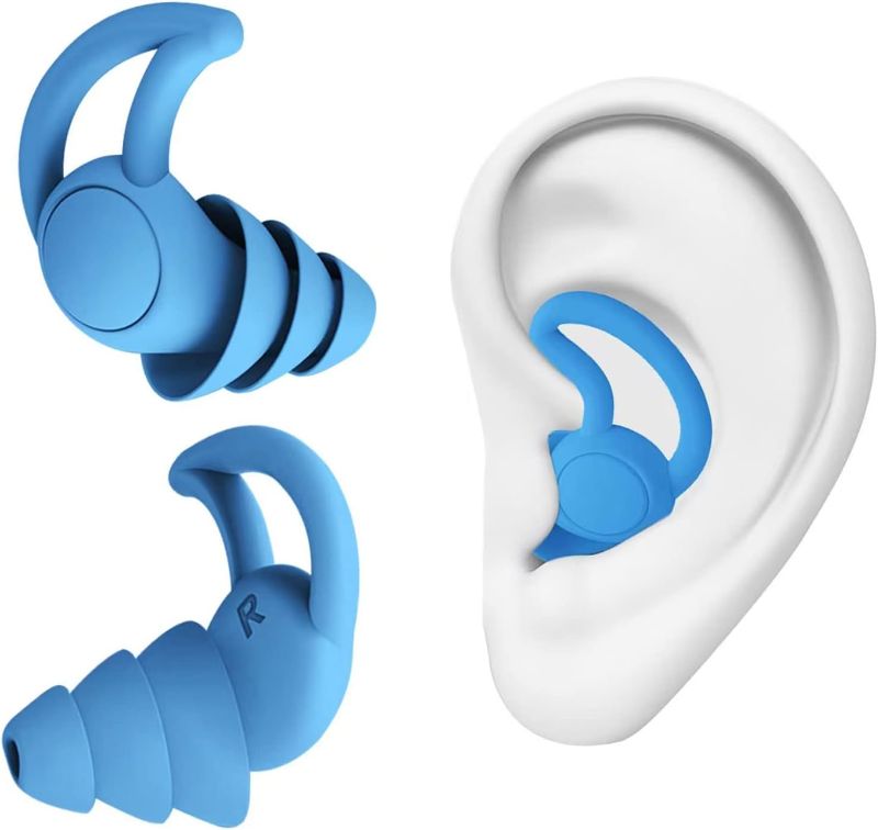 Photo 1 of Ear Plugs for Sleeping Noise Cancelling-Reusable Silicone Ear Plugs, Reusable Washable Earplugs for Sleeping, Work, Study, Snoring,Concerts and Hearing Protection