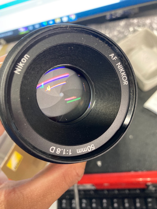 Photo 1 of Nikon AF FX NIKKOR 50mm f/1.8D Lens with Auto Focus for Nikon DSLR Cameras (Renewed)