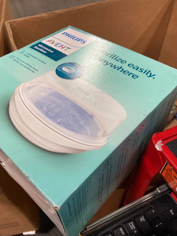 Photo 1 of Philips AVENT Microwave Steam Sterilizer for Baby Bottles, Pacifiers, Cups and More, SCF281/05 Microwave Sterilizer Without dryer