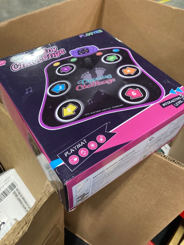Photo 1 of Dance Mat Toys for 3-12 Year Old Kids, Electronic Dance Pad with Light-up 6-Button Wireless Bluetooth, Music Dance with 5 Game Modes, Birthday Toys Gifts for 3 4 5 6 7 8 9 10+ Year Old Girls
