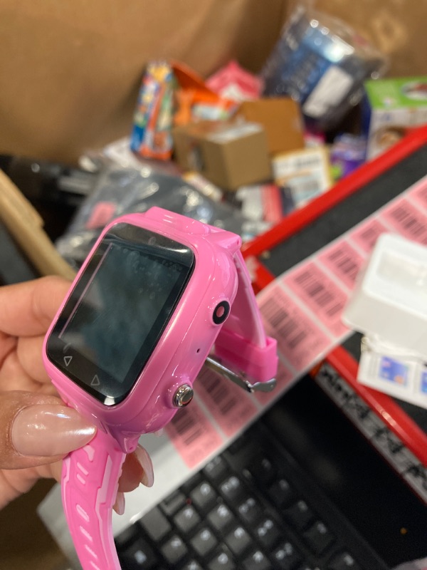 Photo 1 of Kids Smart Watch for Girls with 25 Puzzle Games Camera Video Calculator HD Touch Screen Alarm Clock Pedometer Kids Watches Christmas Stocking Stuffer Gifts Toys for Ages 3-12 Year Old Kids Girls, Pink
