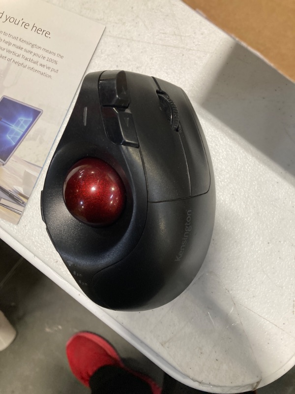 Photo 2 of Kensington Pro Fit® Ergo Vertical Wireless Trackball (K75326WW) & Pro Fit Ergo Vertical Wireless Trackball Hard Case K97455WW