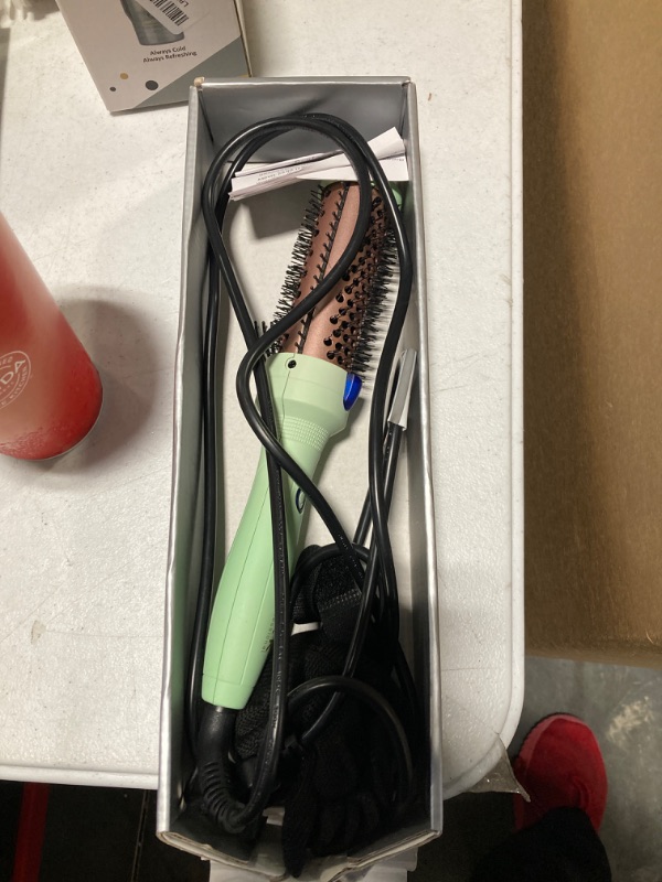 Photo 1 of 1.5 Inch Curling Iron Brush Ceramic 1 1/2 Inch Double MCH Heated Hair Curling Comb Tourmaline Ionic Hair Curler Curling Iron Dual Voltage for Traveling On Long Medium Hair (1.5 Inch)