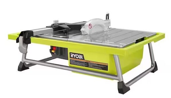 Photo 1 of ***MISSING THE BLADE AND GUIDE*** 

RYOBI 4.8 -Amps 7 in. Blade Corded Tabletop Wet Tile Saw