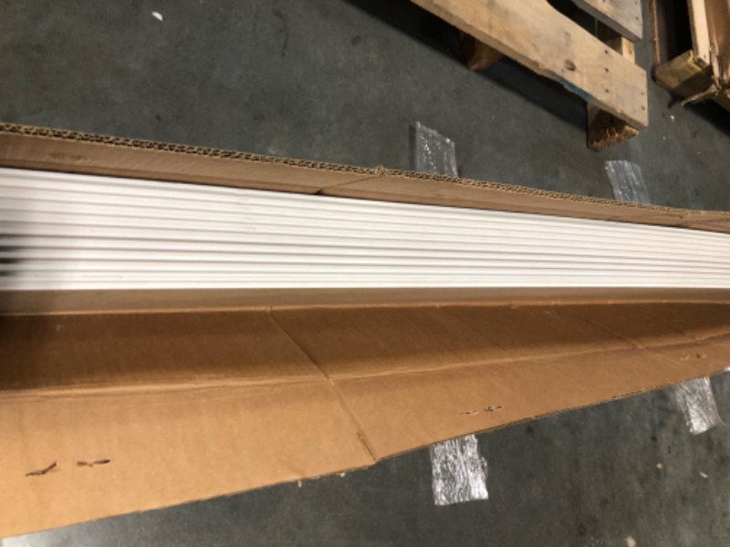 Photo 4 of *****ITEM HAS CHIPS AND CRACKS ALONG CERTAIN PIECES***** 
Pac Trim 0.375 in. x 6.000 in. x 8 ft. Primed MDF Shiplap Interior Siding (10-Pack)