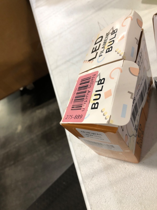 Photo 1 of 12 Volt Edison Bulb E26 12V LED Bulb Warm White 2700K 60W Equivalent, 12V 24V 36V Low Voltage Vintage Bulbs A19 12Volt LED Filament Bulbs for RV, 2 Pack
