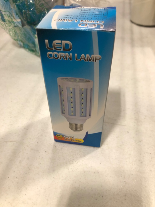 Photo 4 of 15W E27 LED Corn Light Bulbs(4 Pack)- 60 LEDs 5730 SMD 1200lm Warm White 3000K LED Corn COB Lamp 100W Equivalent 360 Degree Beam Angle for Garage Factory Warehouse Barn Backyard,85V-265V