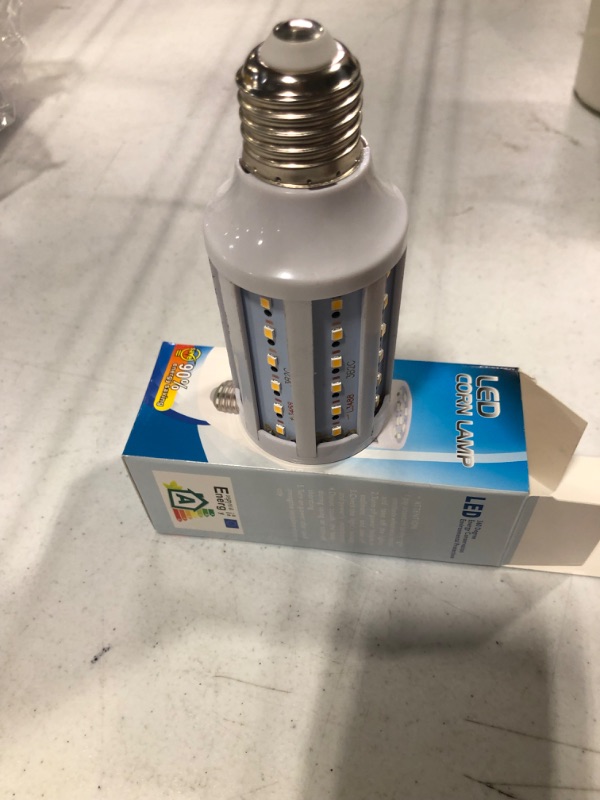 Photo 1 of 15W E27 LED Corn Light Bulbs(4 Pack)- 60 LEDs 5730 SMD 1200lm Warm White 3000K LED Corn COB Lamp 100W Equivalent 360 Degree Beam Angle for Garage Factory Warehouse Barn Backyard,85V-265V