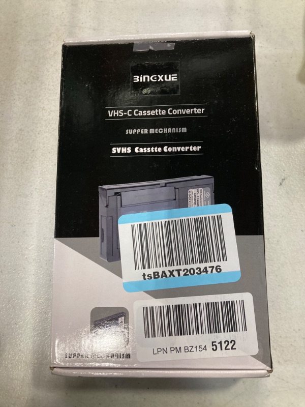 Photo 2 of Bingxue VHS-C Cassette Adapter Compatible with VHS-C SVHS Camcorders Motorized VHS Cassette Converter Not Compatible with 8mm / MiniDV / Hi8