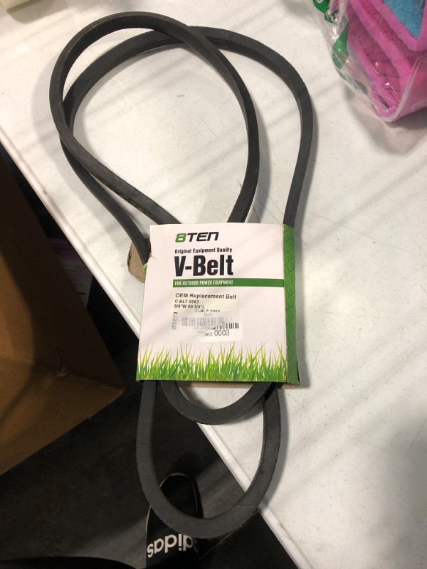 Photo 2 of 8TEN Deck Belt for MTD Cub Cadet Troy Bilt Toro 50 inch XT1- GT50 LT50 XT2-LX50 LX500 SL500 954-04077 112-0332