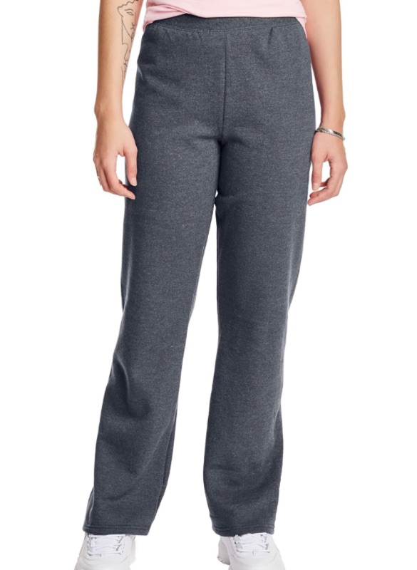 Photo 1 of Hanes Women’s Sweatpants, ComfortSoft EcoSmart Open Leg Fleece Sweatpants (large)