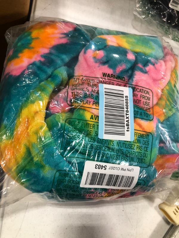 Photo 1 of Betsey Johnson Home | Plush Collection | Throw - Ultra-Soft & Cozy Fleece, Lightweight & Luxuriously Warm, Perfect for Bed or Couch, Tie Dye Love