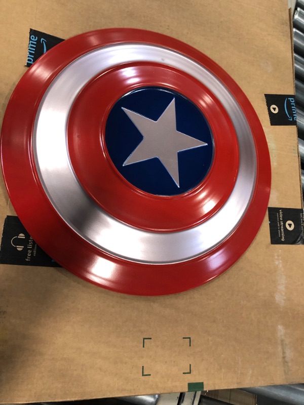 Photo 3 of 18.7 Inch Metal Captain Shield Red