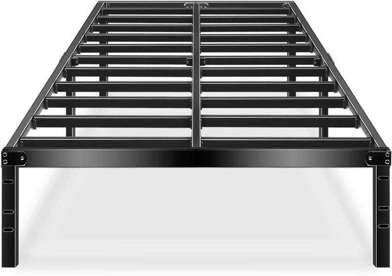 Photo 1 of *open box - HEAVY BOX - 5.5 FT LONG**
HAAGEEP Black Queen Bed Frame Metal No Box Spring Needed 14 Inch Platform Heavy Duty Beds Frames with Storage, BQ