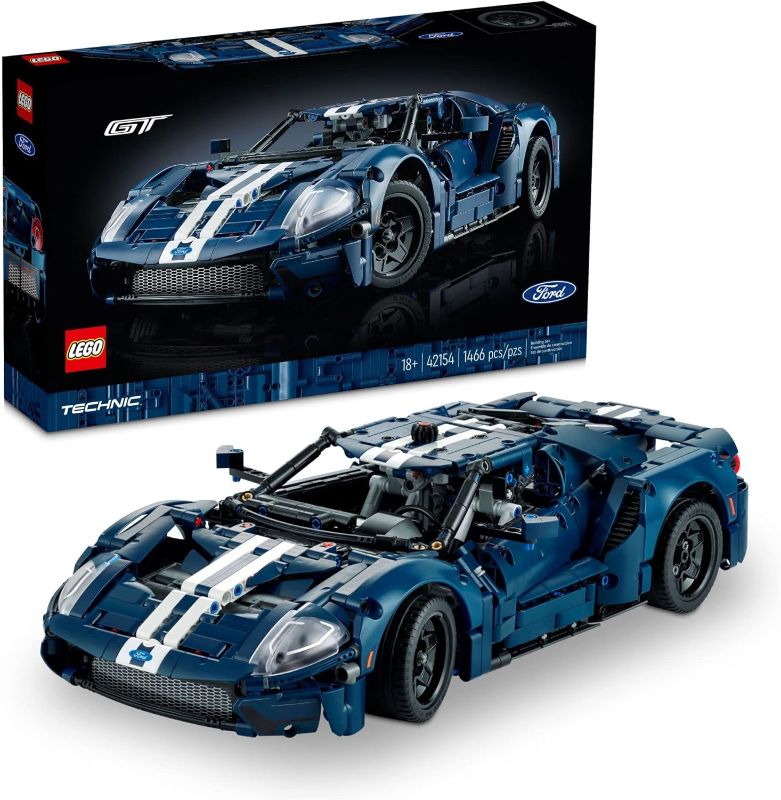 Photo 1 of LEGO Technic 2022 Ford GT 42154 Car Model Kit for Adults to Build, 1:12 Scale Supercar with Authentic Features, Advanced Collectible Set Frustration-Free Packaging