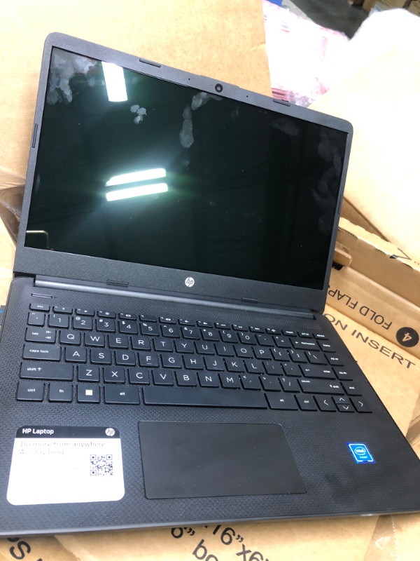 Photo 3 of HP Newest 14" HD Ultra Light Thin Laptop, Quad-Core Intel Celeron Processor, 8GB RAM, 192GB (64GB eMMC+ 128GB Card), Wi-Fi, Upto 11 Hours, Windows 11 S + 1 Year Office 365+HubxcelAccessory, Black 8GB RAM | 192GB Storage Black