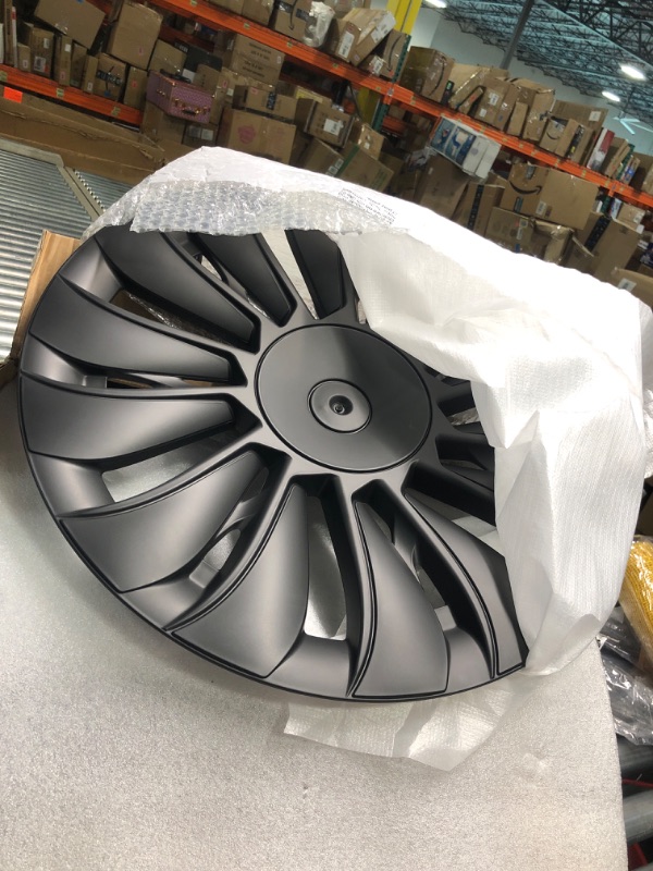 Photo 1 of Model y Wheel Covers 19 inch?4pcs Replacement Hub Caps Compatible with Tesla Model Y (19in Model y- Style 2)