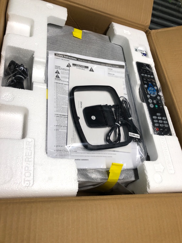Photo 1 of Denon AVR-X1800H 7.2 Channel AV Receiver (2023 Model) - 80W/Channel, Wireless Streaming via Built-in HEOS, WiFi, & Bluetooth, Supports Dolby Vision, HDR10+, Dynamic HDR, and Home Automation Systems