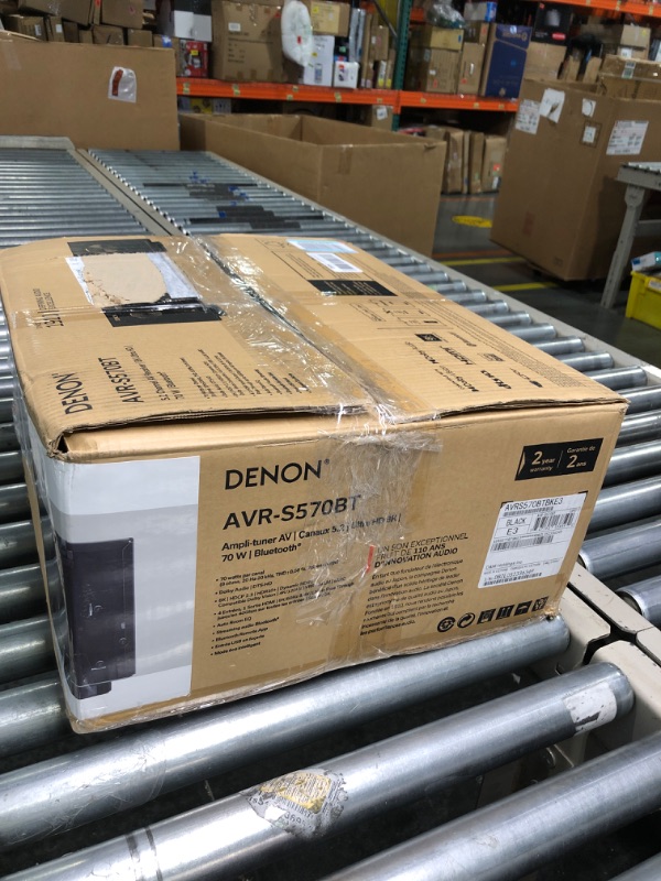 Photo 1 of Denon AVR-X1800H 7.2 Channel AV Receiver (2023 Model) - 80W/Channel, Wireless Streaming via Built-in HEOS, WiFi, & Bluetooth, Supports Dolby Vision, HDR10+, Dynamic HDR, and Home Automation Systems