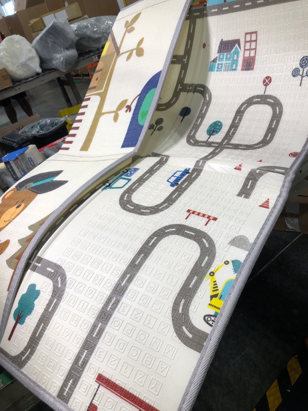 Photo 1 of Baby Play Mat, Reversible Foam Playmat, 59"x70" Toddlers Infants Crawling Mat, Kids Activity Mats for Floor, Non-Slip Double Sided C 59*70