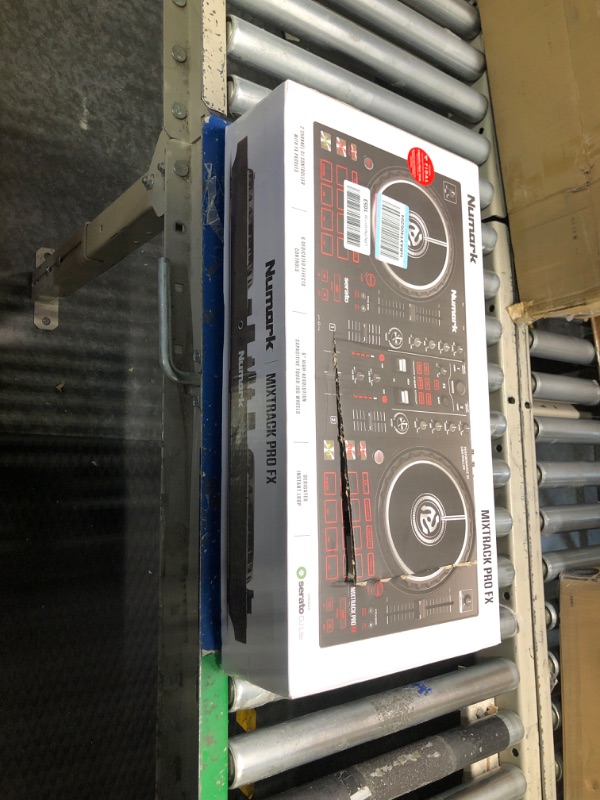 Photo 2 of DJ Controller & DMX Bundle - 2 Deck DJ Set with Capacitive Touch Jog Wheels & Audio Interface - Numark Mixtrack Pro FX & SoundSwitch DMX Interface 2 Decks DJ Controller + DMX Interface