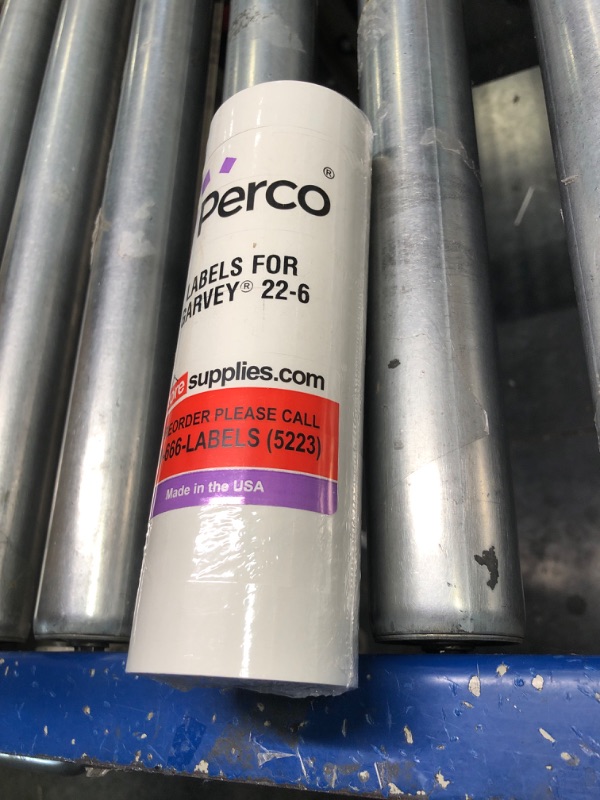 Photo 2 of 2216 White Pricing Labels for Garvey 22-66/22-77/22-88 Two Line Pricing Gun 9 Rolls - 9,000 Pricemarking Labels 22-66 1 Sleeve - 9 Rolls -White.