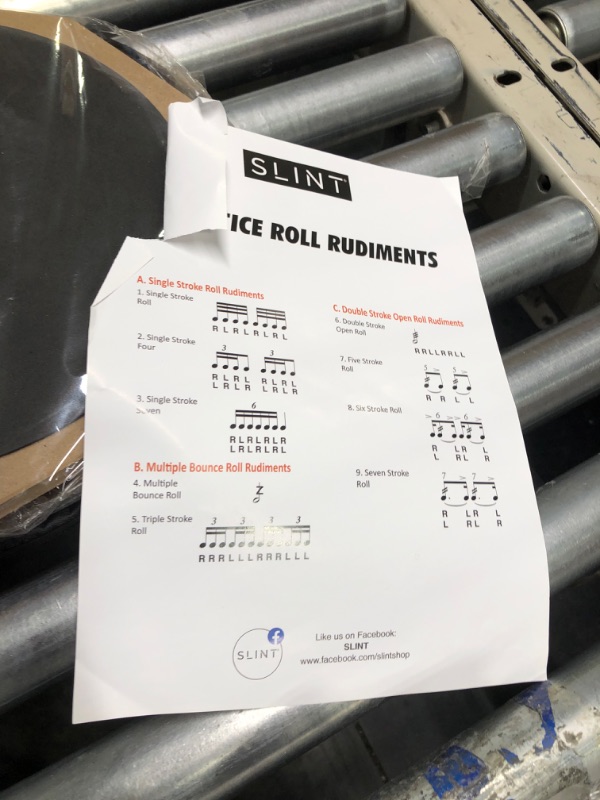 Photo 5 of 12 Inch Snare Drum Practice Pad and Sticks - Double Sided Silent Practice Drum Pad and Sticks & Storage Bag for 4 Inch Snare Drum Pad- Snare Practice Pad for Drumming with Two Surfaces (Orange)