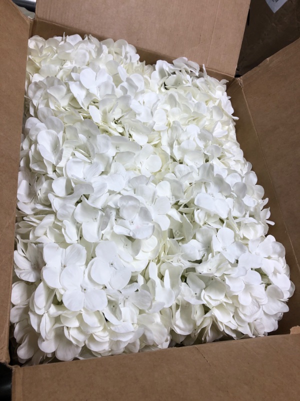 Photo 2 of 10 Pcs Artificial Flower Ball Centerpieces Faux Flowers White Silk Hydrangea Balls Artificial Hydrangea Flower Arrangements Wedding Proposal Engagement Ceremony Party Bouquet Family