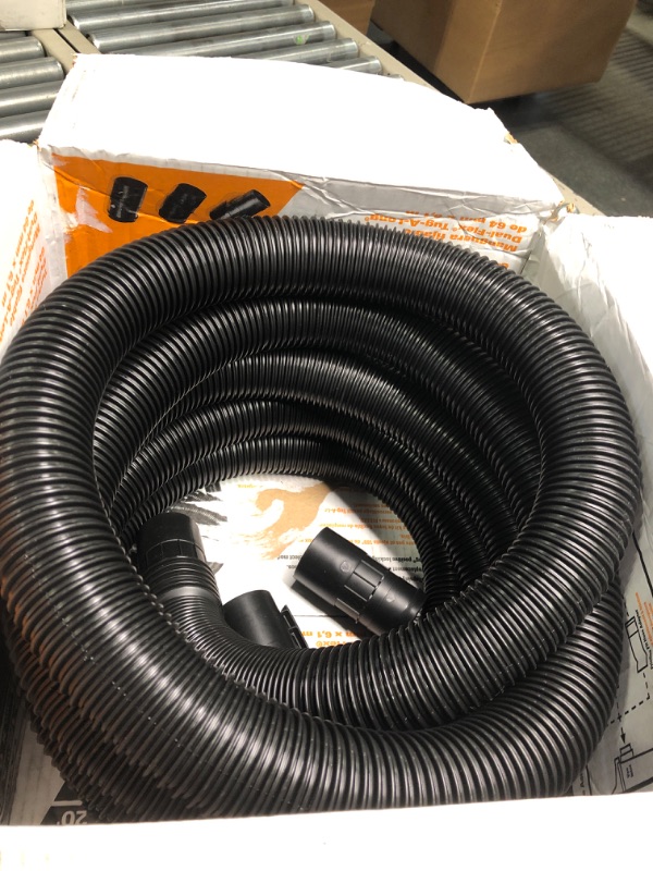 Photo 2 of 2-1/2 in. x 20 ft. Dual-Flex Tug-A-Long Locking Vacuum Hose for RIDGID Wet/Dry Shop Vacuums