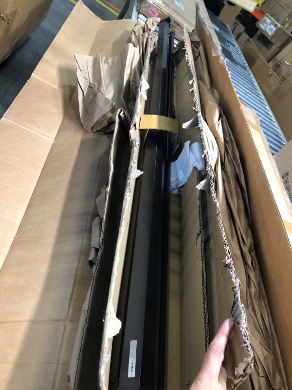 Photo 1 of ***USED*** 
VIVOHOME 80 Inch Manual Pull Down Projector Screen, 16:9 HD Retractable Widescreen Matte for Movie Home Theater Cinema Office Video Game, Black 80" (16:9) Black