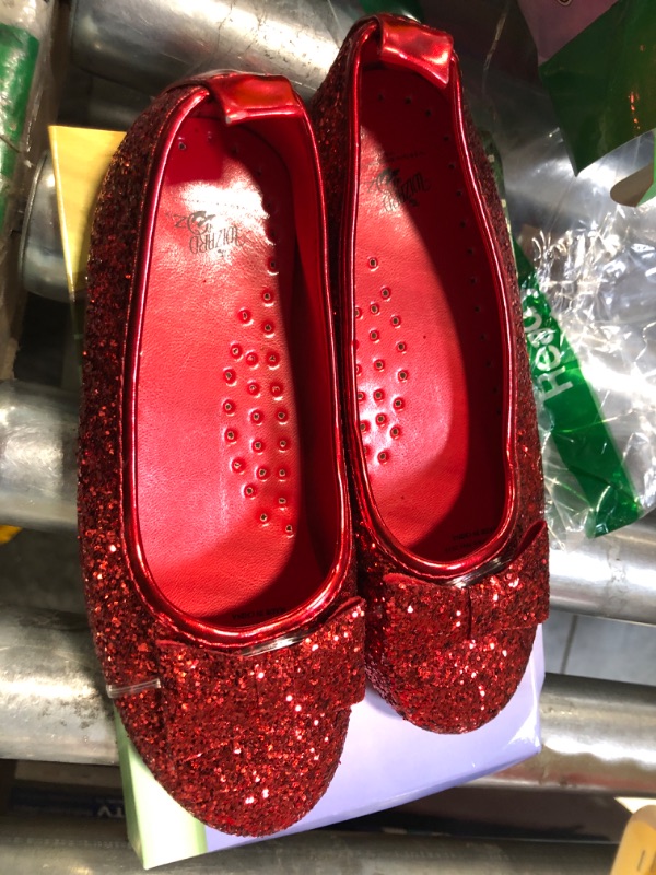 Photo 2 of Girl's Deluxe Sequin Dorothy Shoes - Wizard of oz